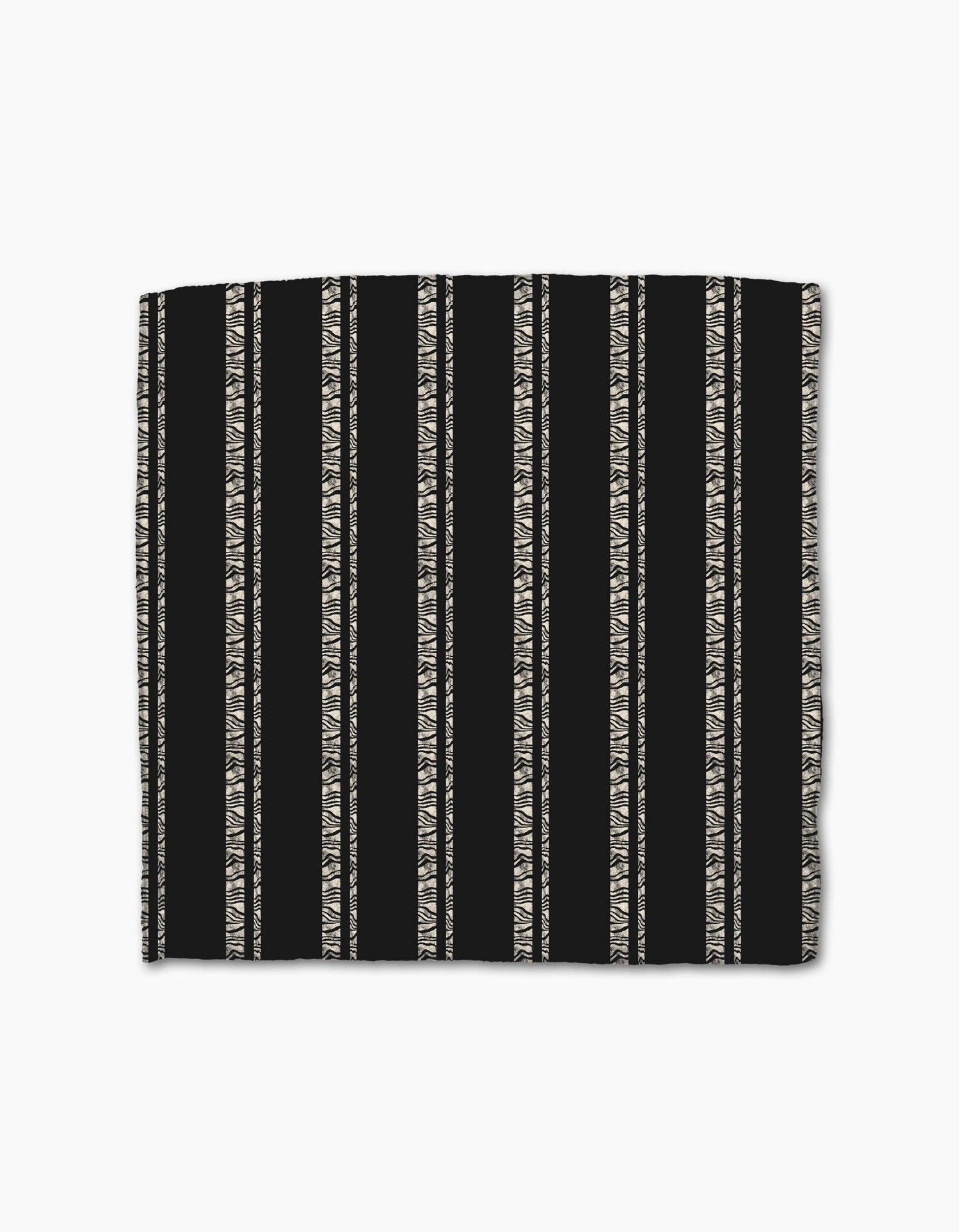 Zebra Pin Stripe Black Dishcloth - Pack of 3