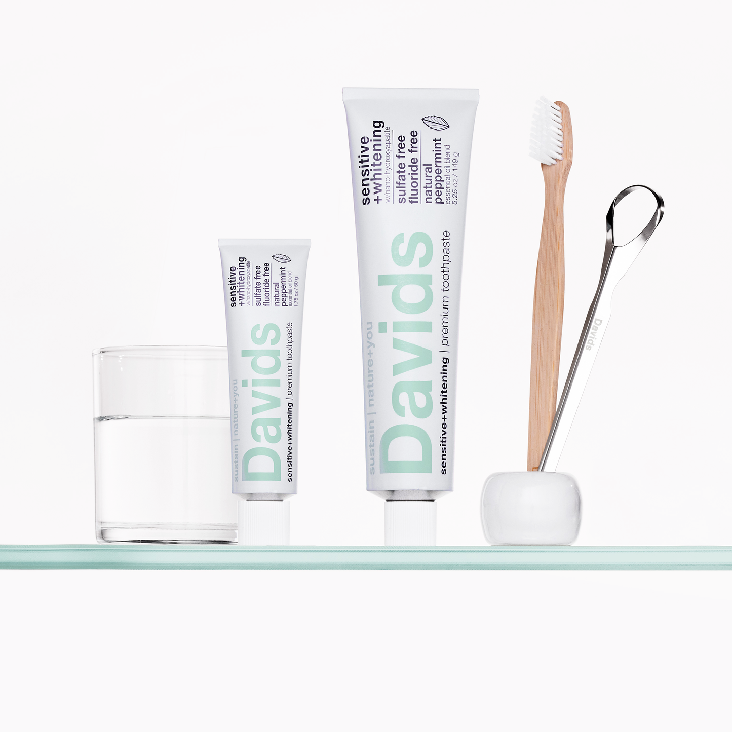 Davids Hydroxi Travel Size Toothpaste / Sensitive+Whitening