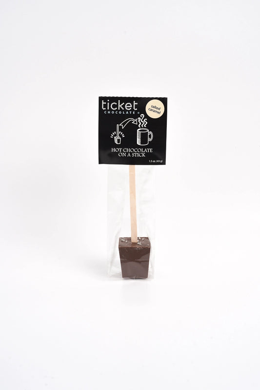 Salted Caramel- hot chocolate on a stick