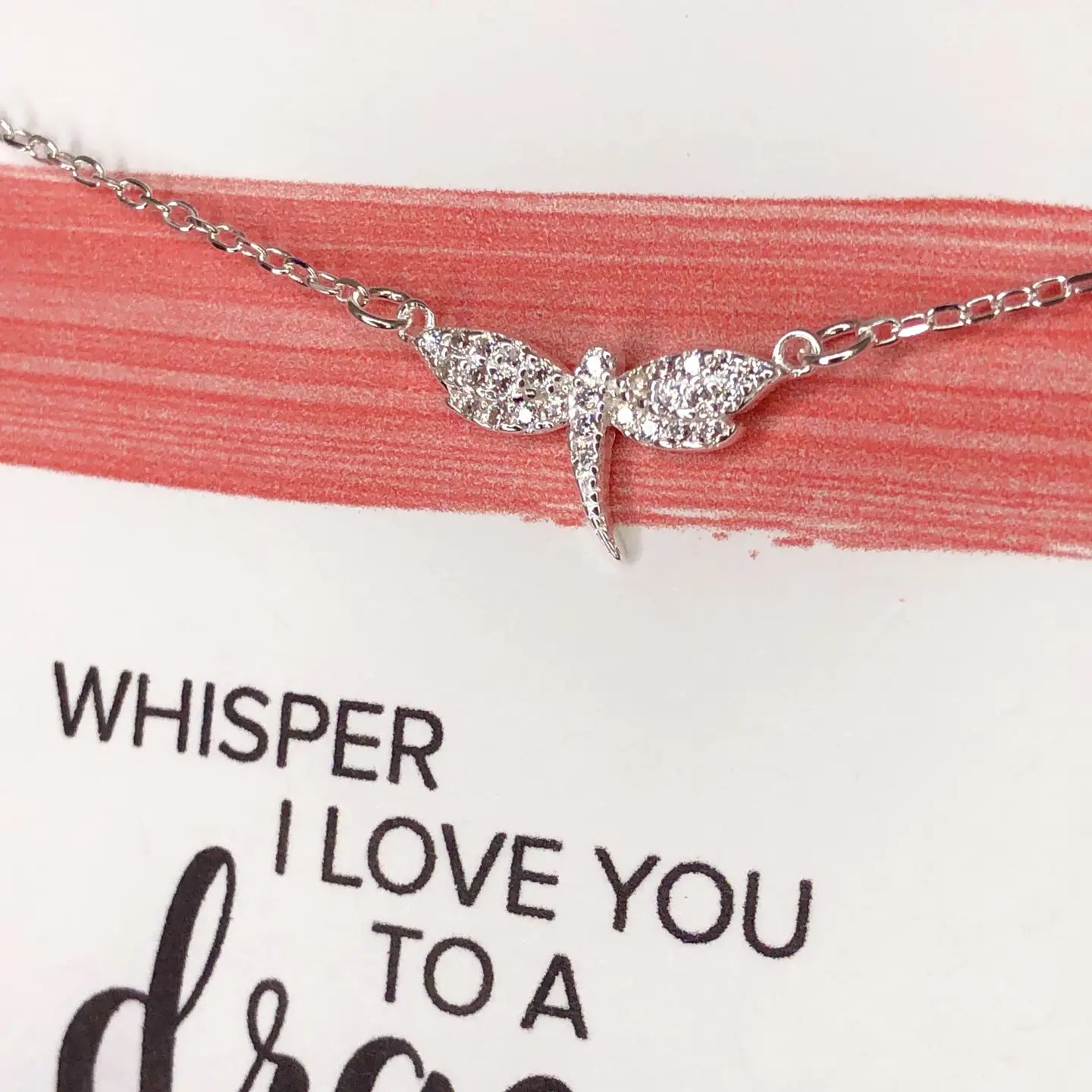 Dragonfly Necklace- Silver
