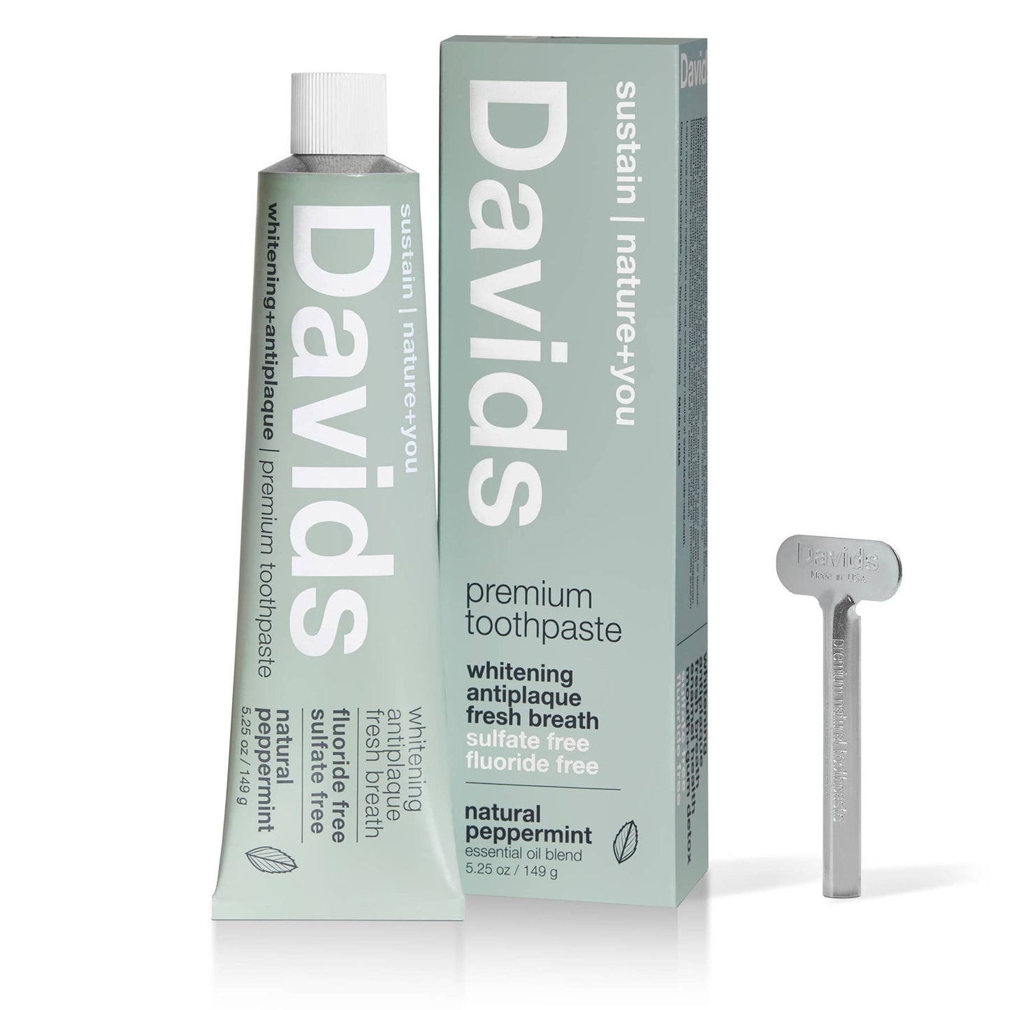 Davids Whitening+ Antiplaque / Natural Peppermint