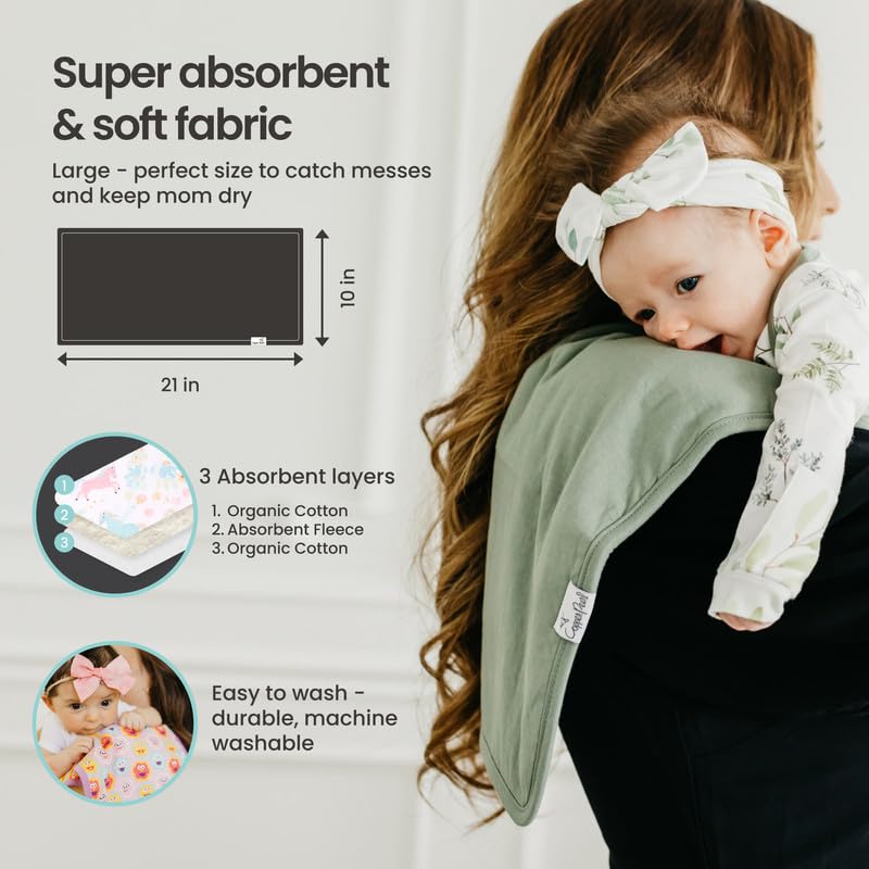 Burp Cloth Set of 3 | Black Basics
