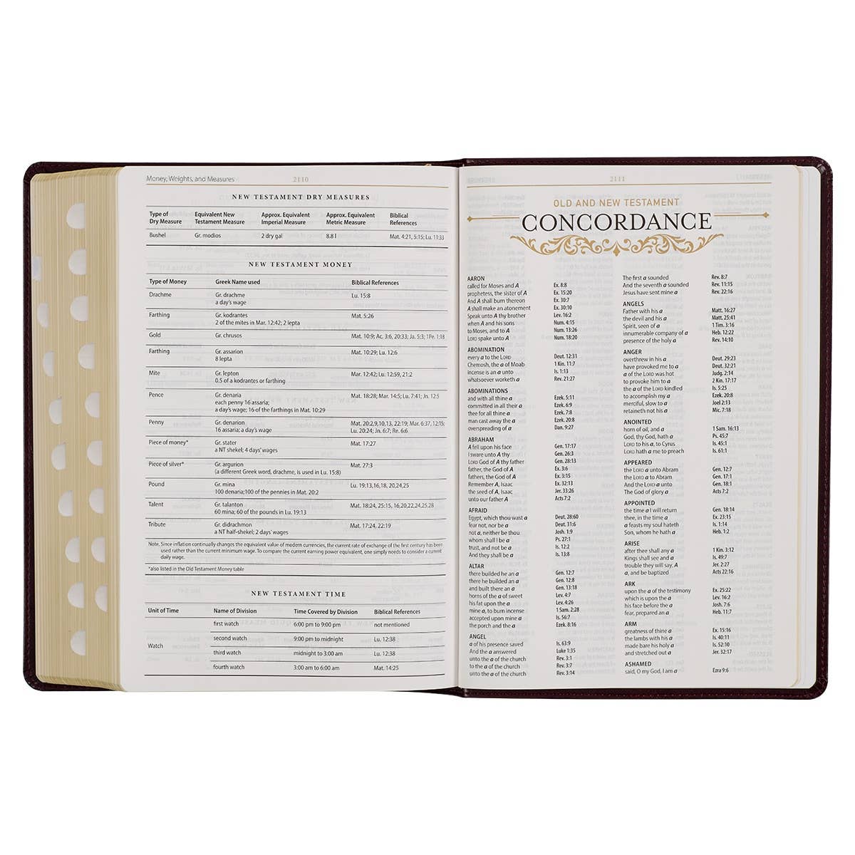 KJV Study Bible LP Faux Leather, Burgundy/Toffee