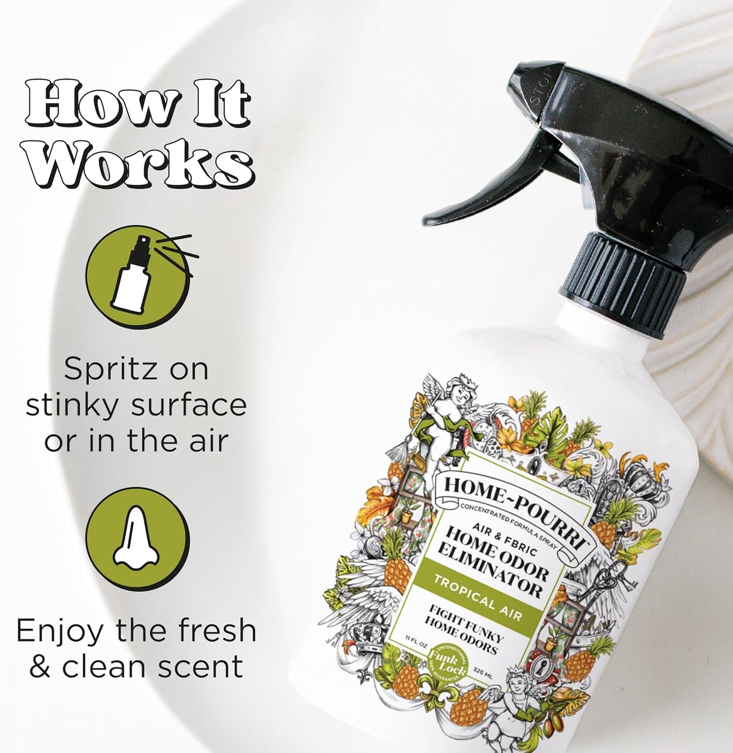 Home~Pourri Tropical Air Spray Air + Fabric Odor Eliminator Oz