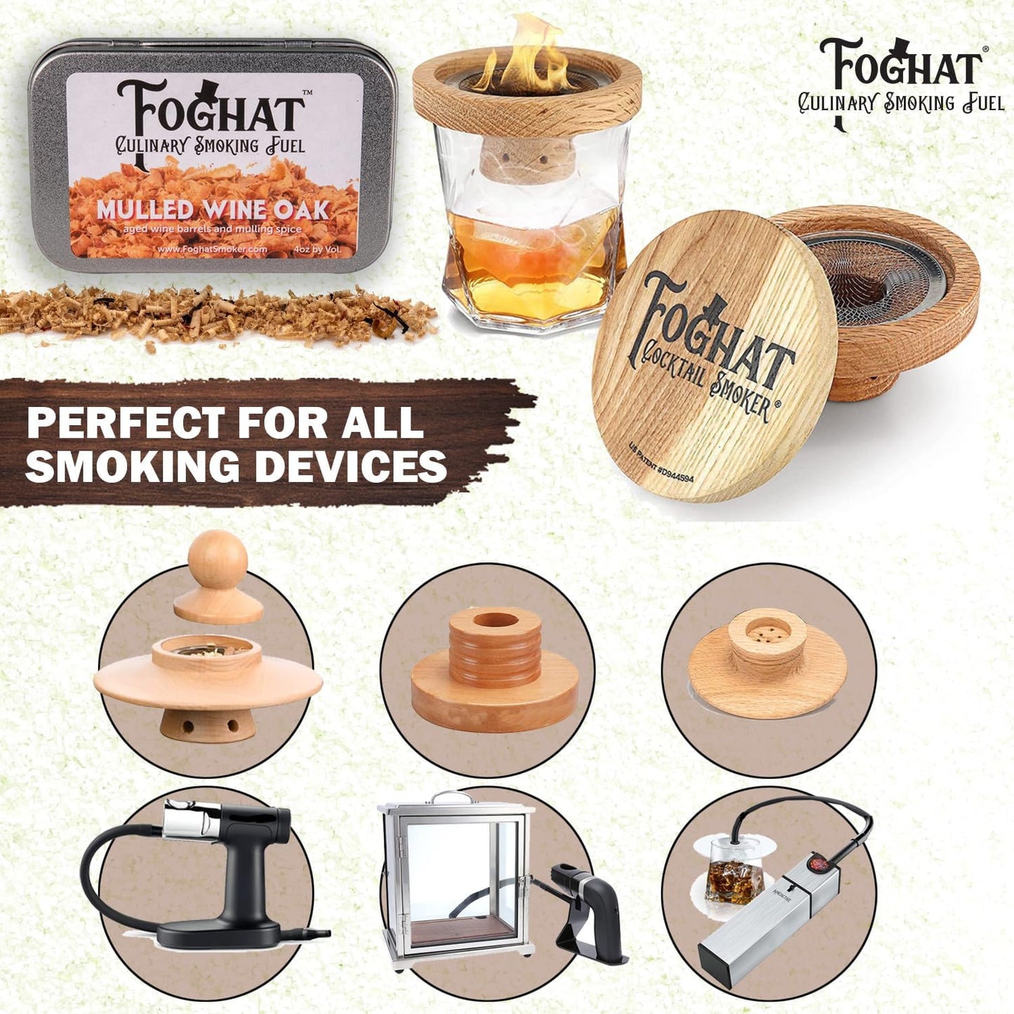 Foghat Culinary Smoking Fuel Mulled Wine Oak