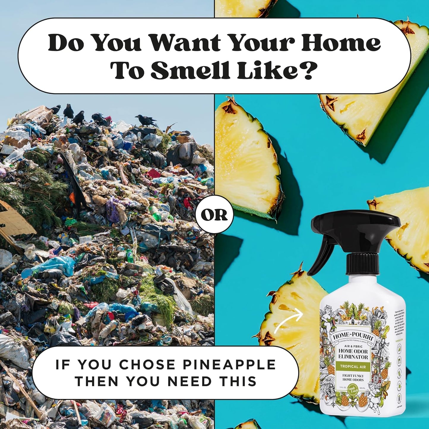 Home~Pourri Tropical Air Spray Air + Fabric Odor Eliminator Oz