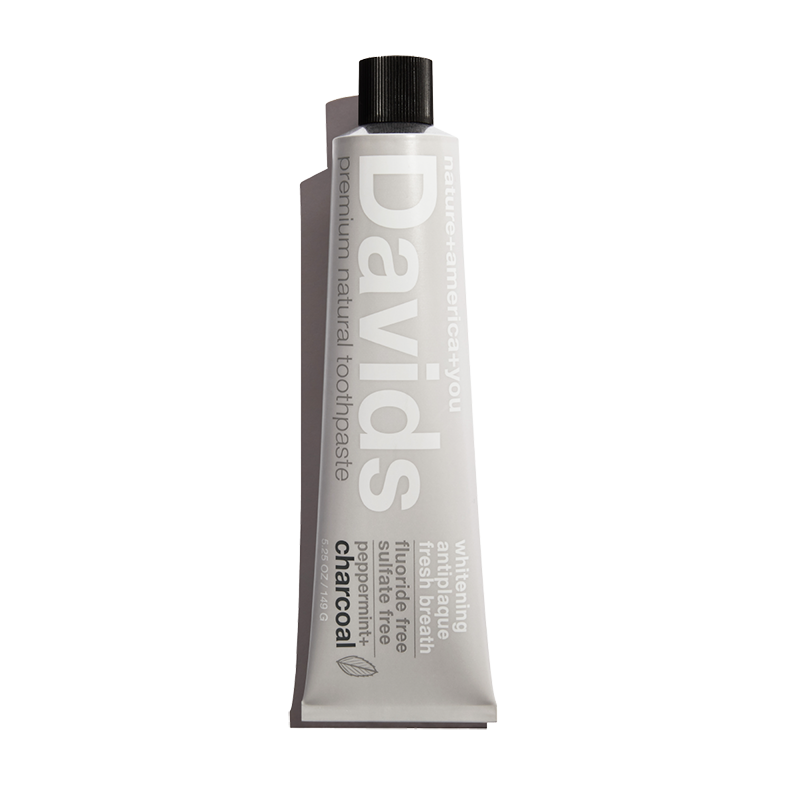 Davids Whitening+Antiplaque Toothpaste / Natural Mint+Charcoal