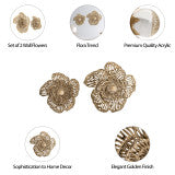 Gold Wall Flowers set of 2