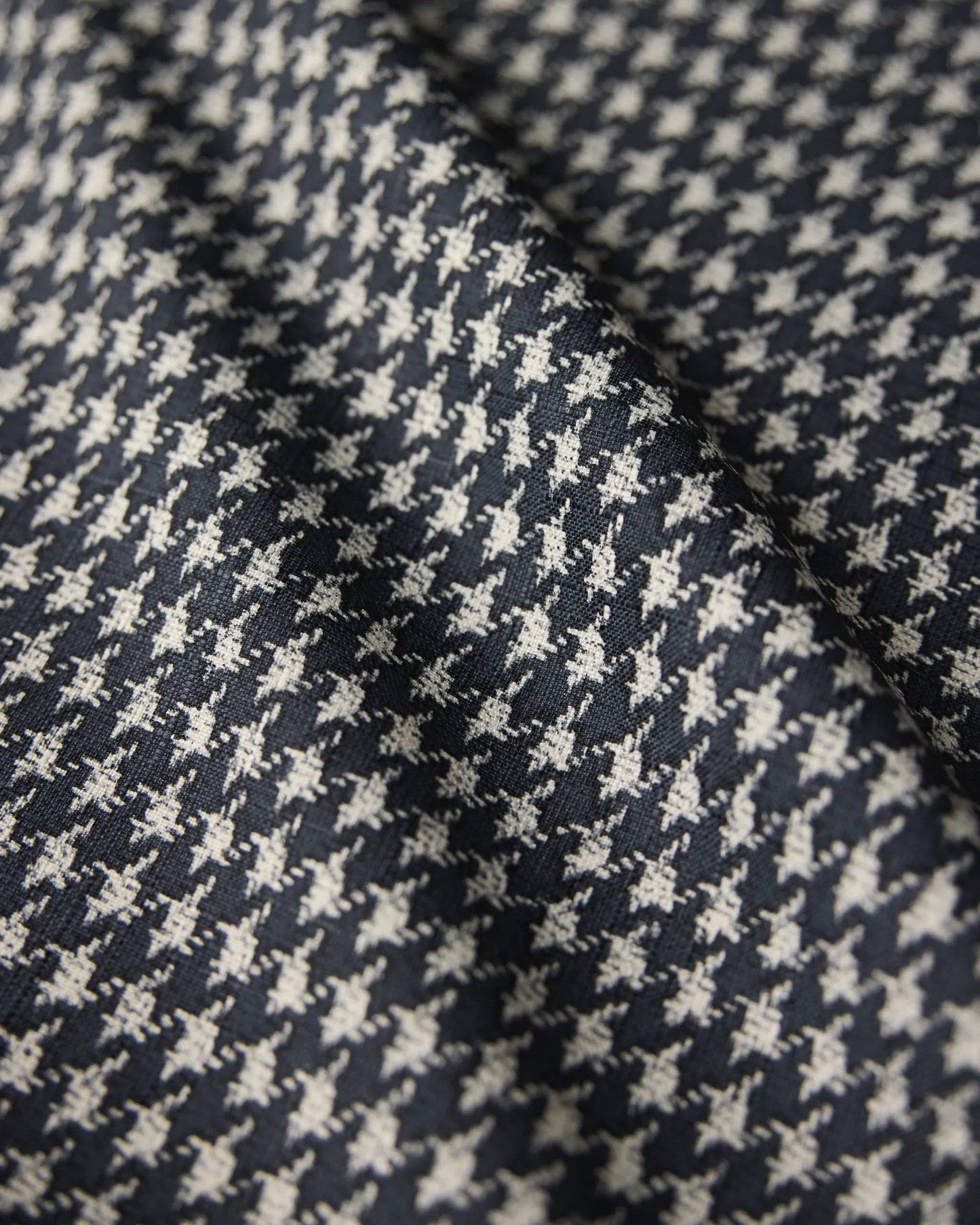 Houndstooth Black Table Runner: Small - 16" x 60"
