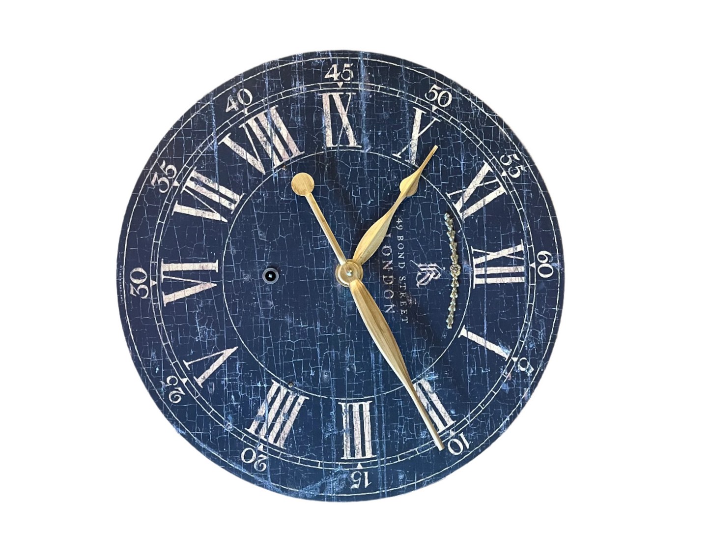 Rustic Black and Gold Clock