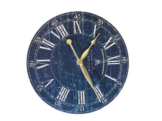 Rustic Black and Gold Clock