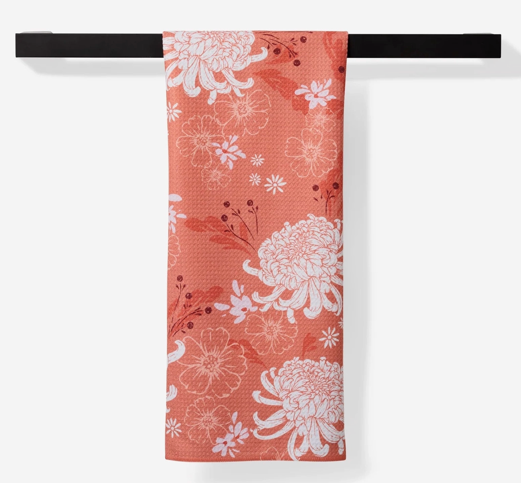 Chrys And The Mum Charm Tea Towel