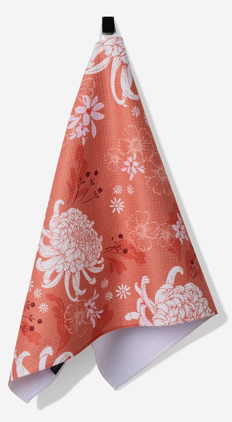 Chrys And The Mum Charm Tea Towel