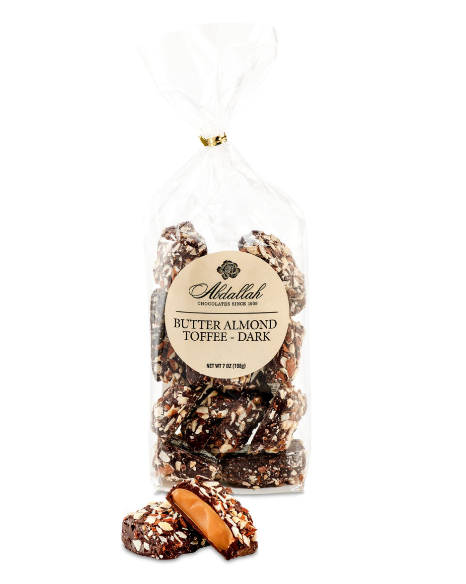 Bagged Butter Almond Toffee- Dark