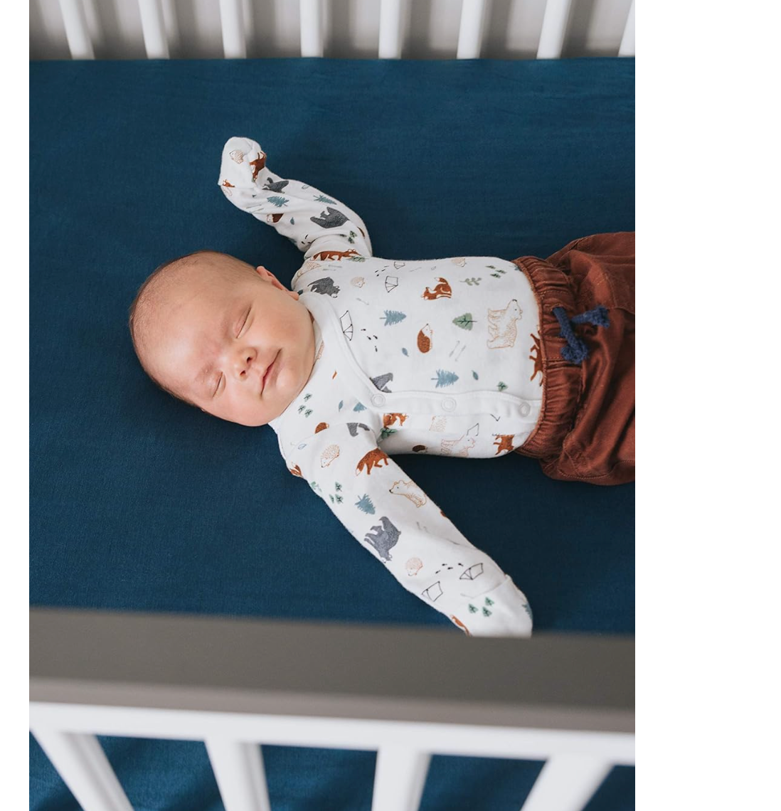 Premium Knit Baby Crib Sheets for Standard Mattresses, Breathable and Soft, River