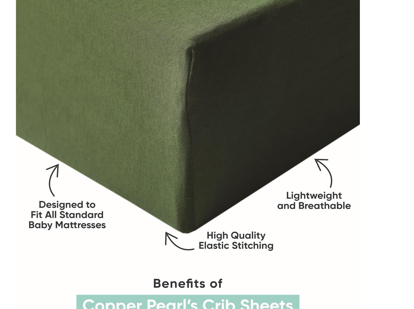 Premium Knit Baby Crib Sheets for Standard Mattresses, Breathable and Soft, River