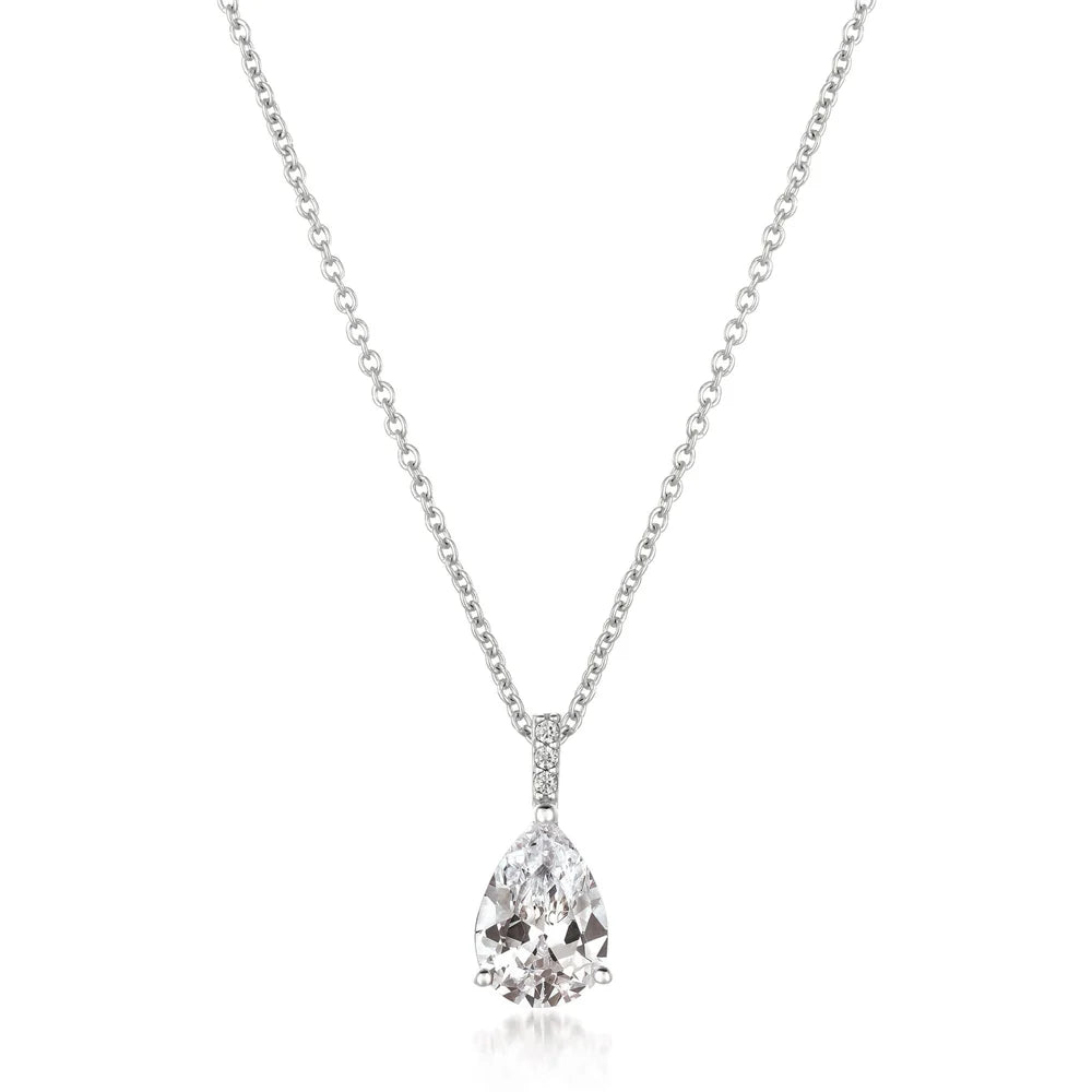 Pear Cubic Zirconia Pendant