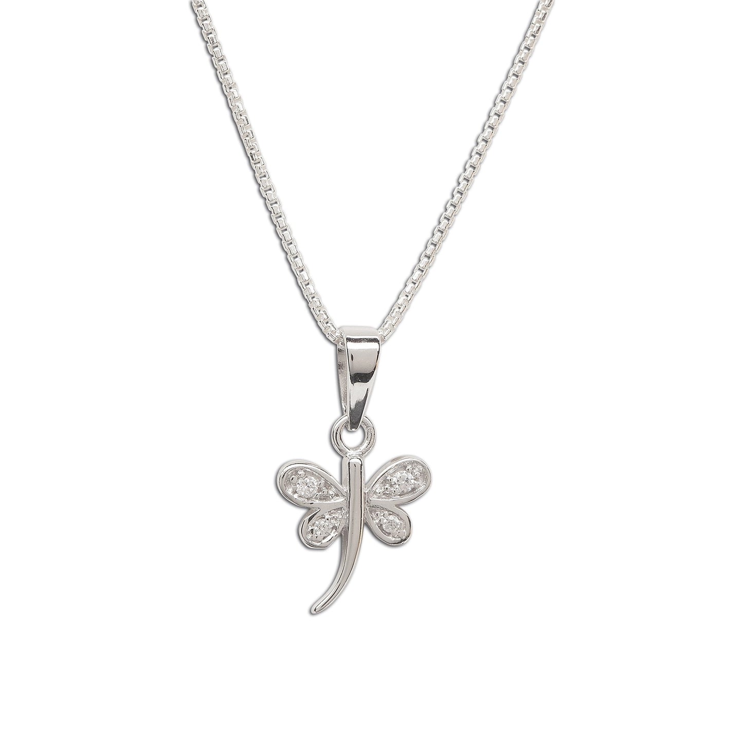 Child's Dragonfly Necklace- Silver