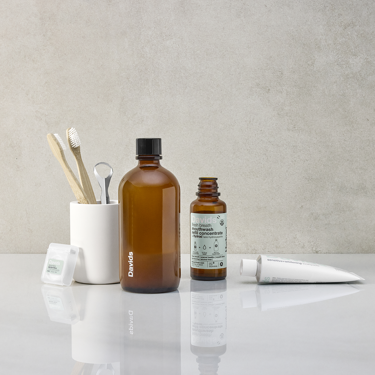 *Refill Concentrate* Davids Hydroxi™ Fresh Breath Mouthwash - Natural Fresh Mint