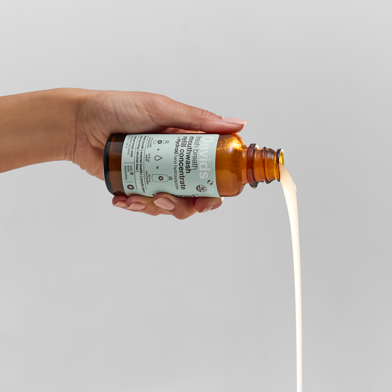 *Refill Concentrate* Davids Hydroxi™ Fresh Breath Mouthwash - Natural Fresh Mint