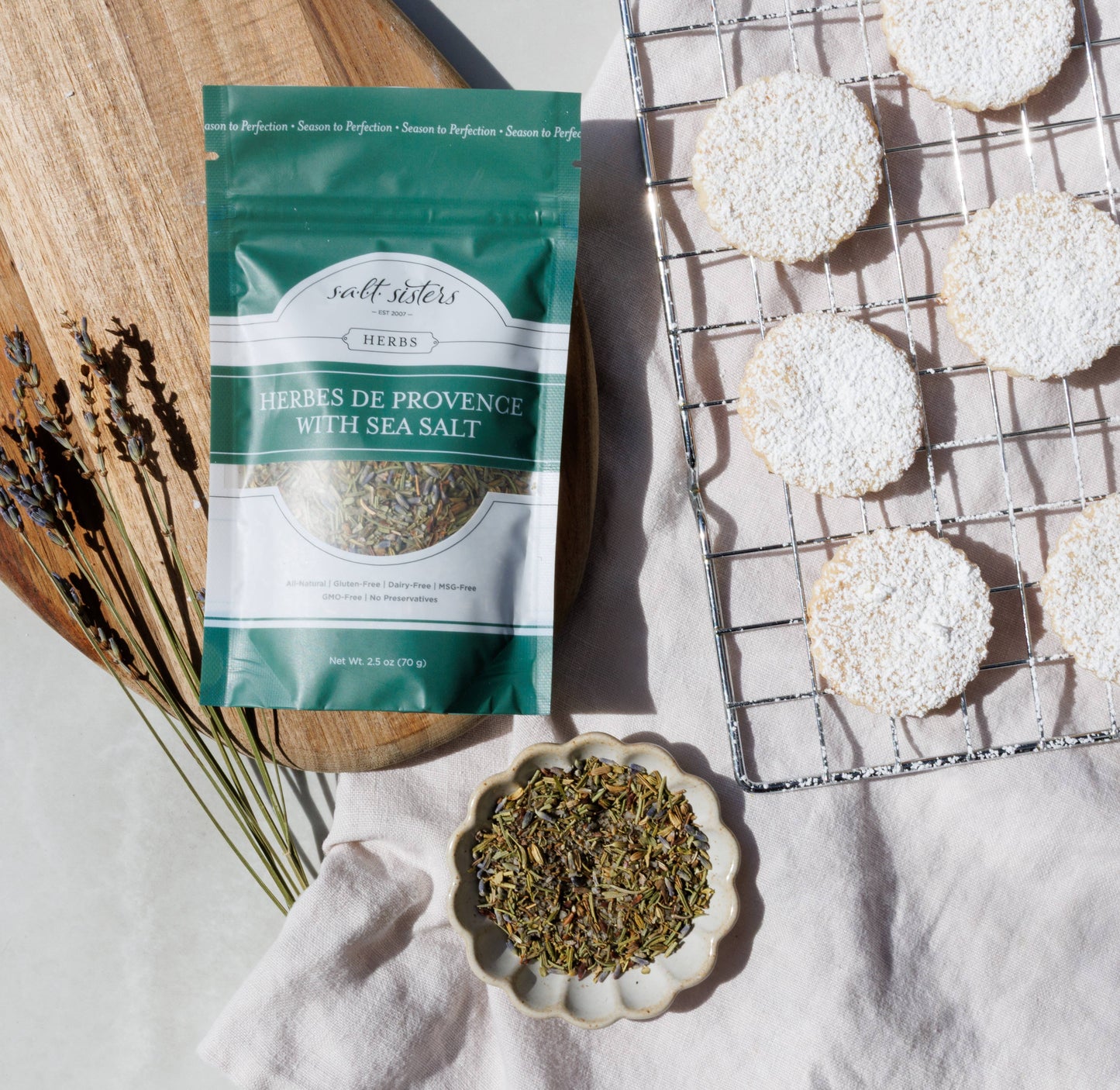 Herb & Salt Blend - Herbes de Provence w/ Sea Salt - 2.5 oz