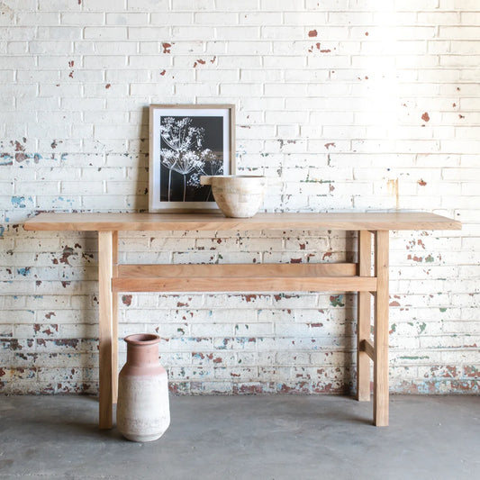 Acacia Wood Console Table