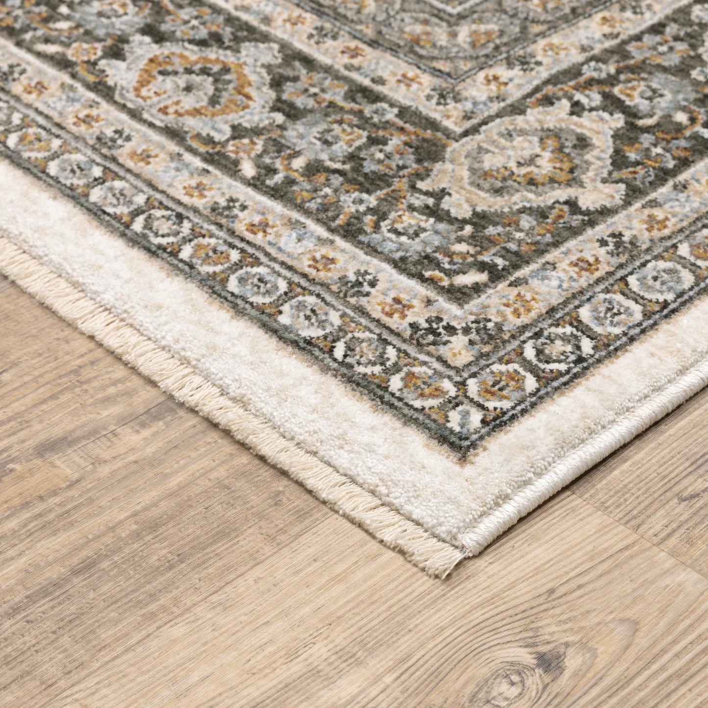 Charcoal/ Ivory Area Rug 5’3” x 7’6” Rectangle