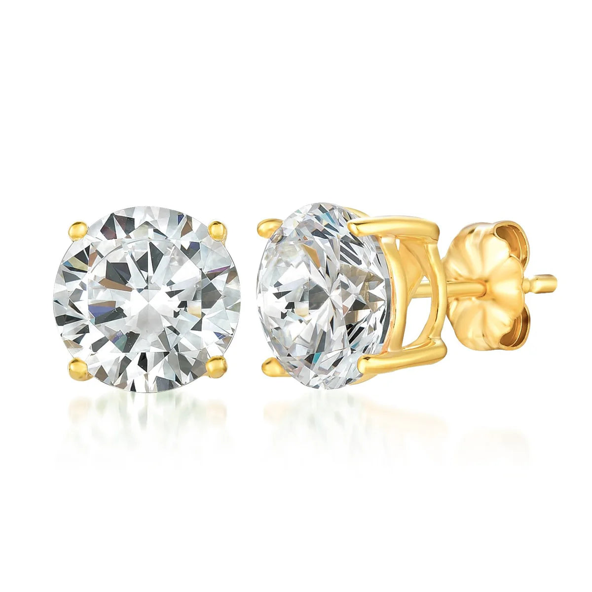 4.00 CTTW Crislu Cubic Zirconia Stud Earrings in Platinum