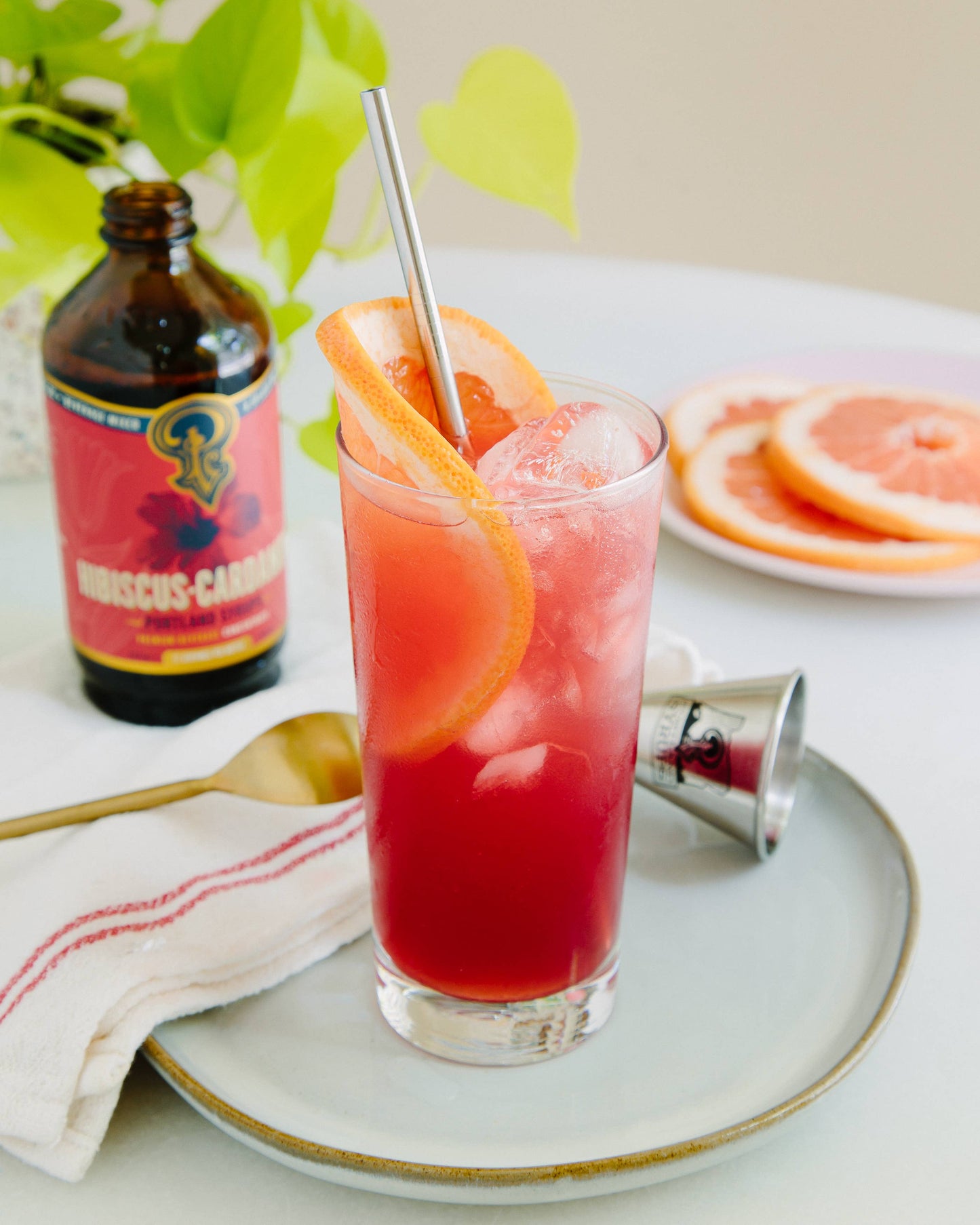 Hibiscus Cardamom Syrup 12 oz  - Cocktail |Mocktail Mixer