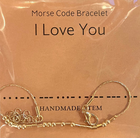 I Love You Morris Code Bracelet