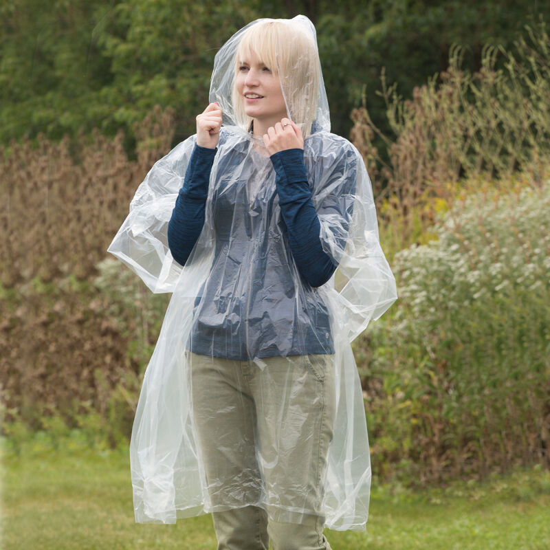 Travelon Emergency Rain Poncho, Clear