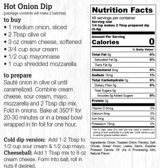 Caramelized Onion |Farmhouse Artisan Dip