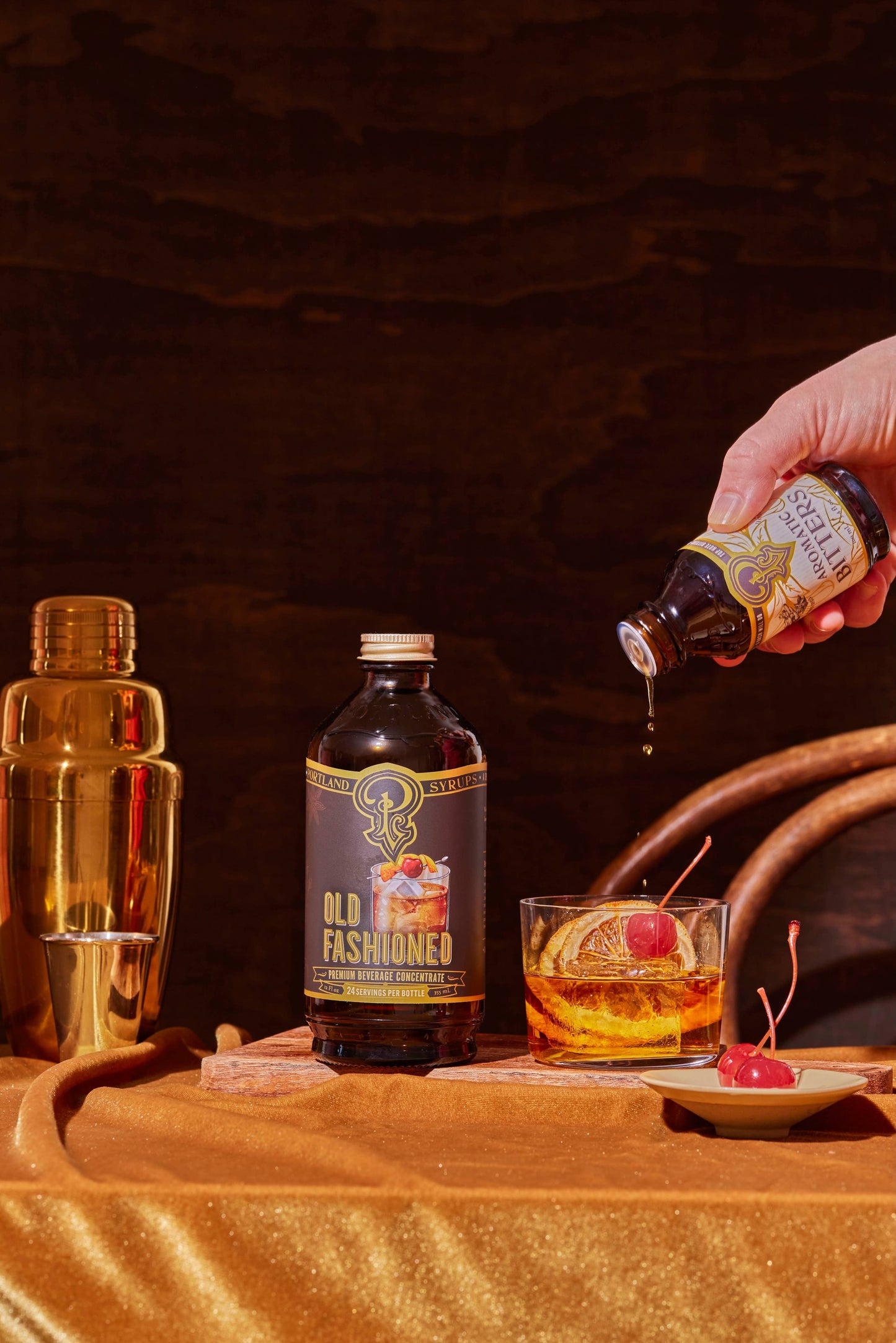 Old Fashioned Syrup 12oz - cocktail / mocktail drinks