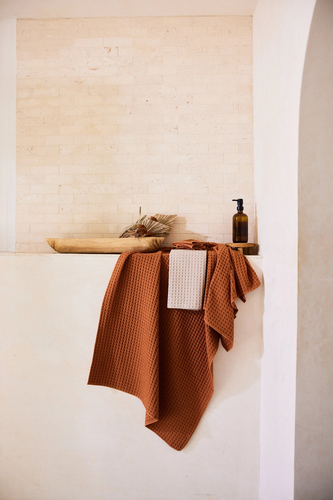Clay Waffle Washcloths-Set of 3
