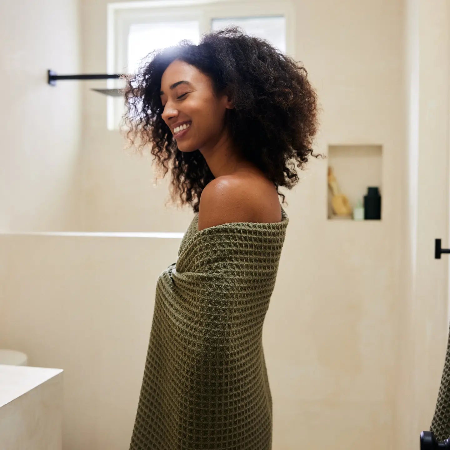 Forest  | Waffle Bath Towel