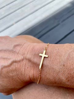 You are loved bracelet: 14k Vermeil gold