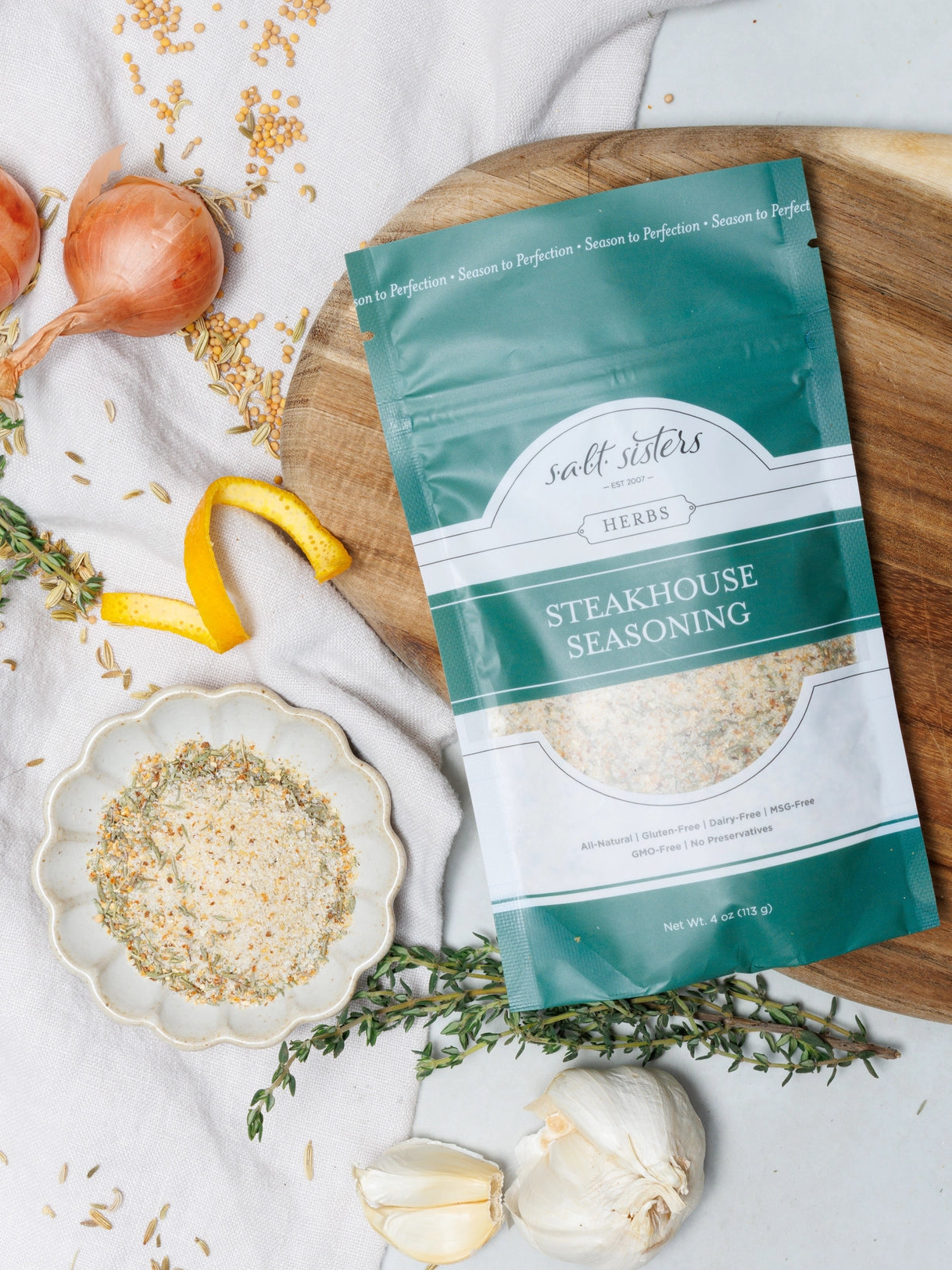Steakhouse Seasoning -Herb, Spice & Salt Blend