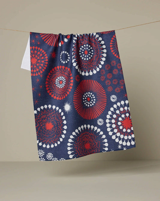 Freedom Sparks | Tea Towel |Blue