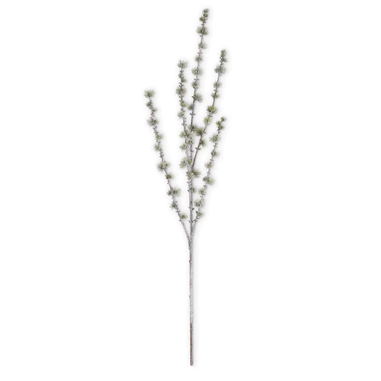 53386B-Mini Green Snowy Pine Stem