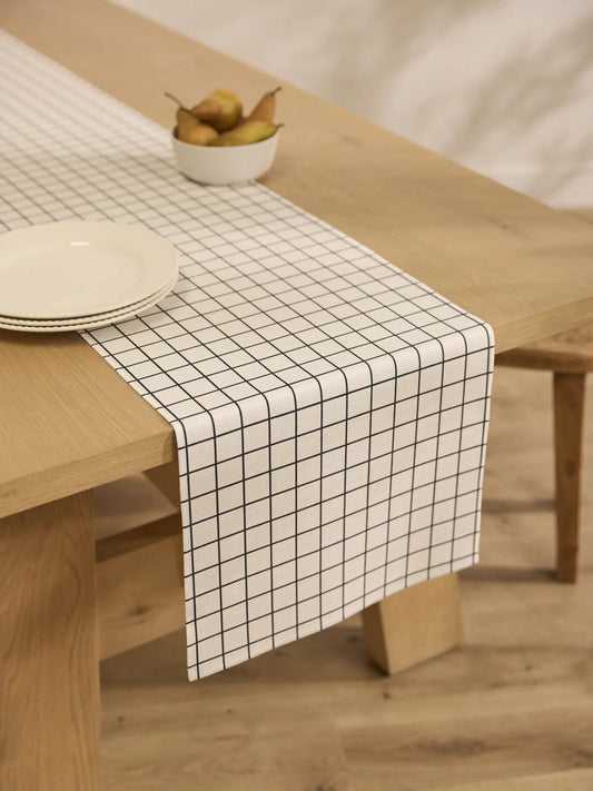 Metro Grid Table Runner: Large - 16" x 120"