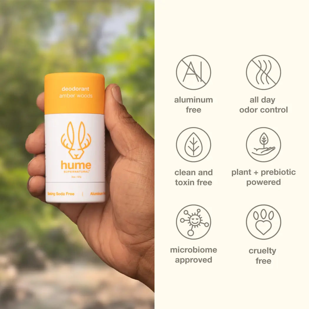 Amber Woods Scent| Plant & Probiotic Deodorant