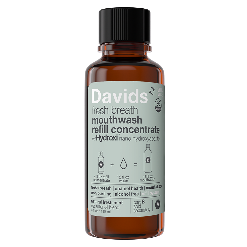 *Refill Concentrate* Davids Hydroxi™ Fresh Breath Mouthwash - Natural Fresh Mint