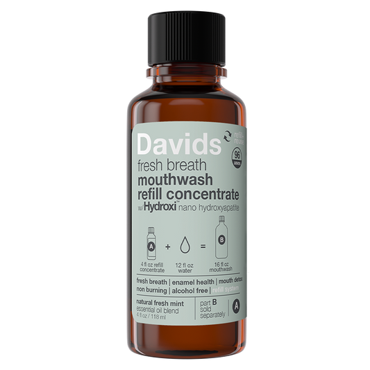 *Refill Concentrate* Davids Hydroxi™ Fresh Breath Mouthwash - Natural Fresh Mint