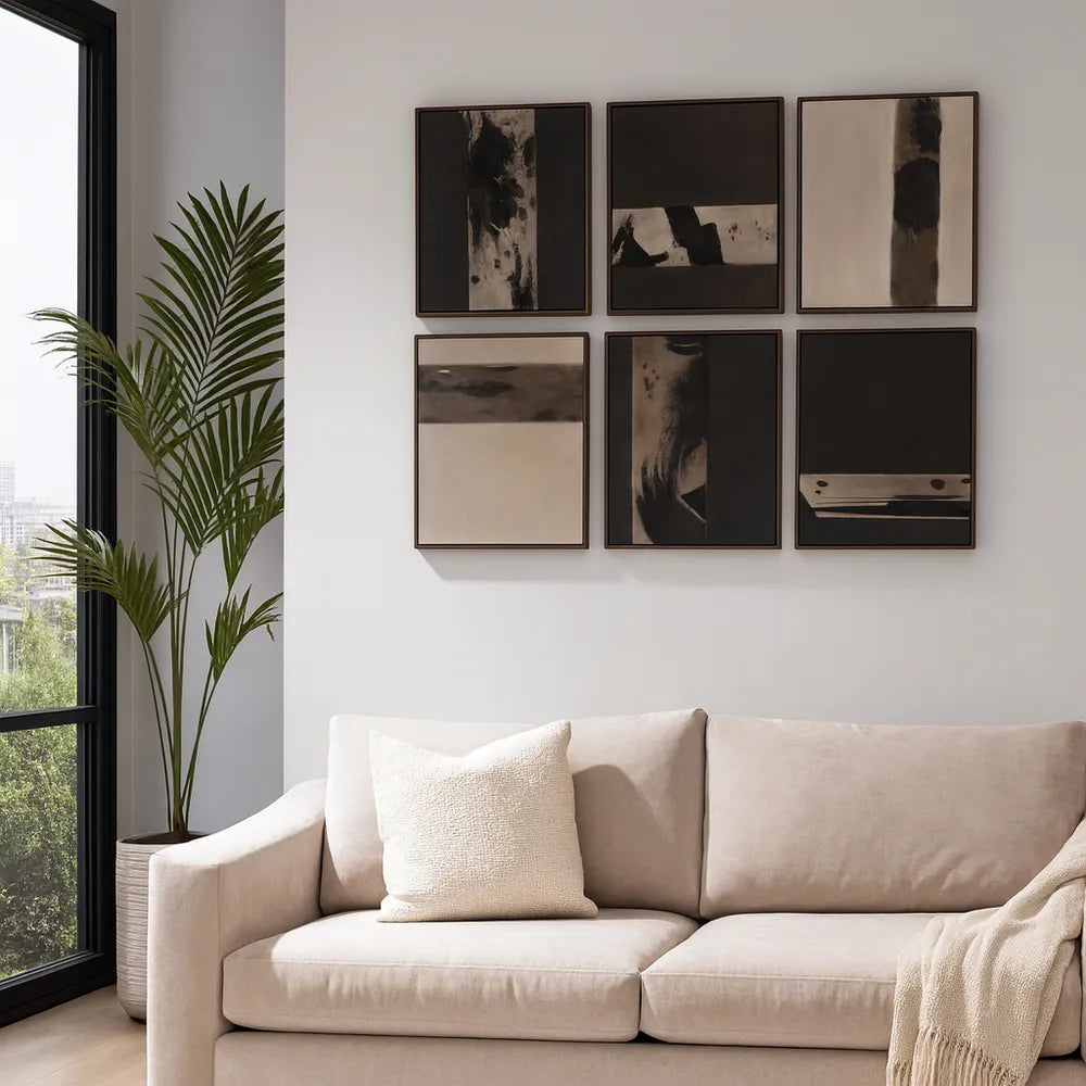LINDENHOLM SET OF 6 BROWN ART