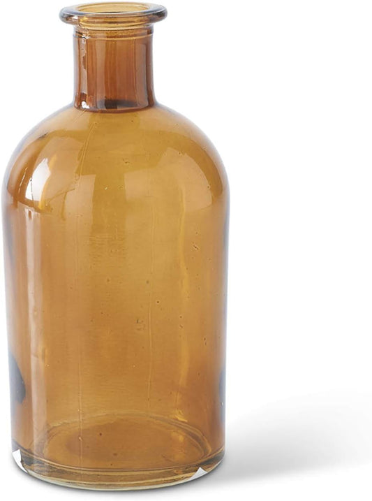 Amber 7.75 inch Glass Bottle