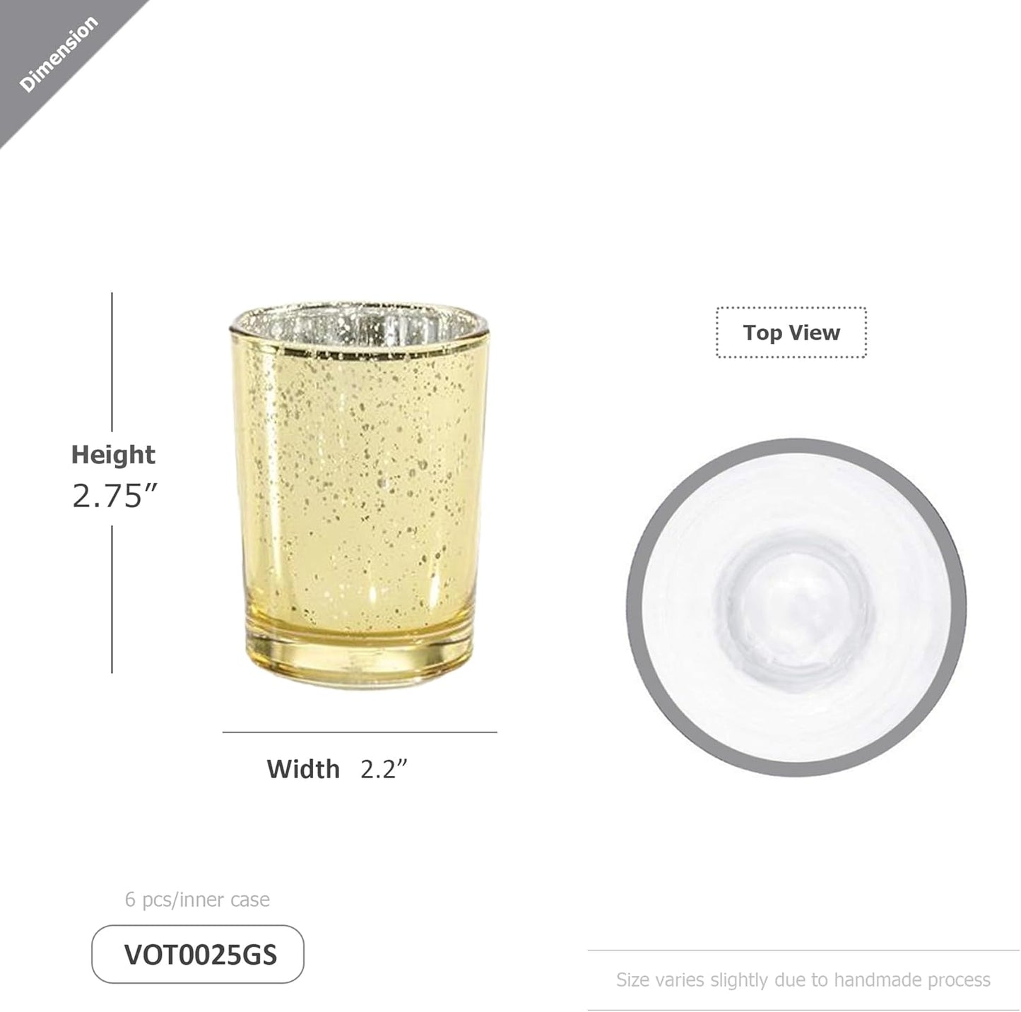 old Speckled Tea Light Votive Candle Holder