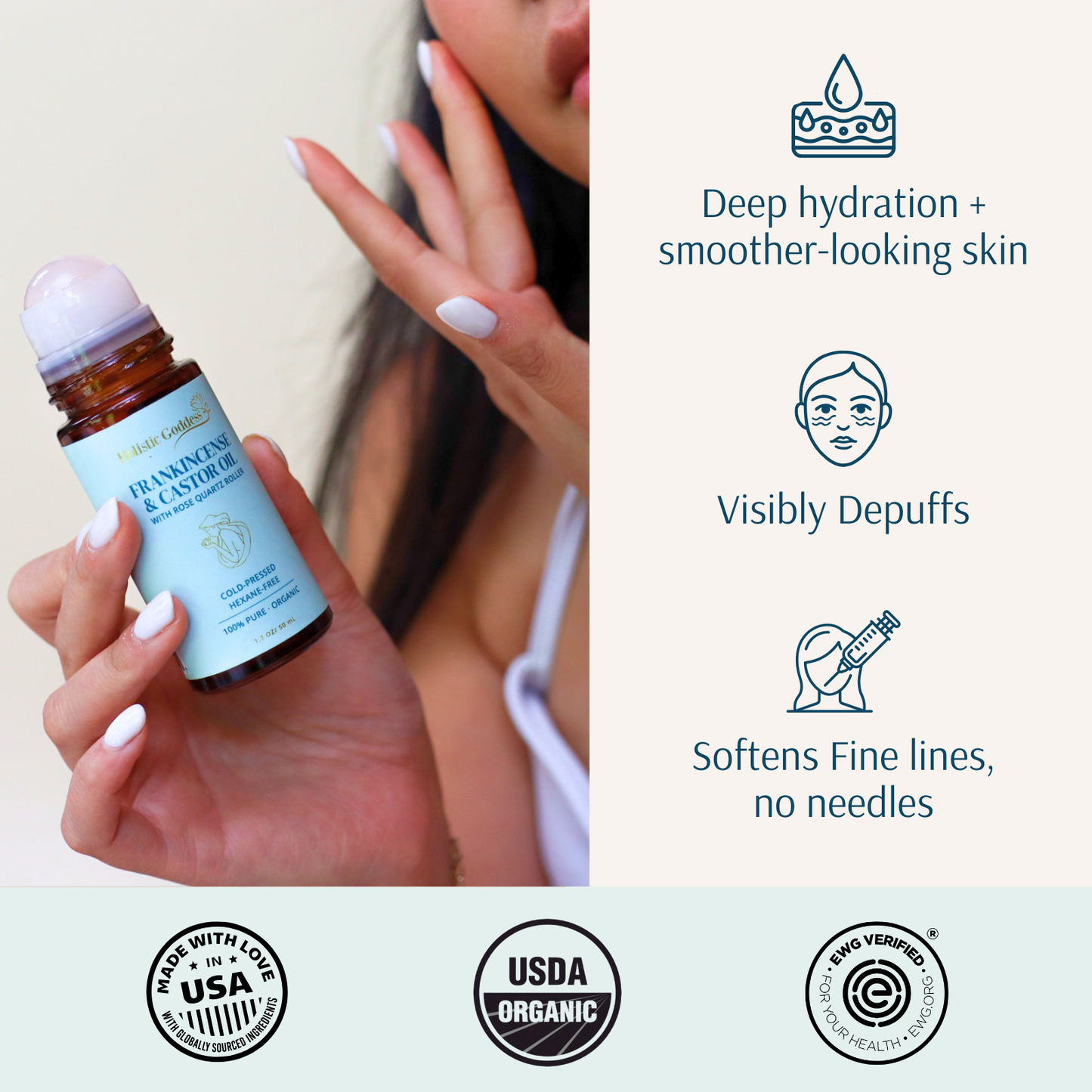 Organic Castor Oil Roll-on With Frankincense