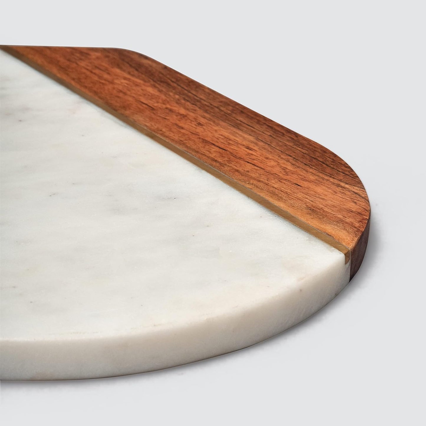 Crafted Marble & Acacia Wood Cutting Board, Wooden Chopping