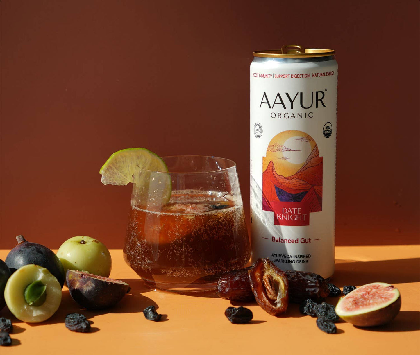 DATE KNIGHT | Sparkling Ayurveda Beverage |Case of 48 | 12oz