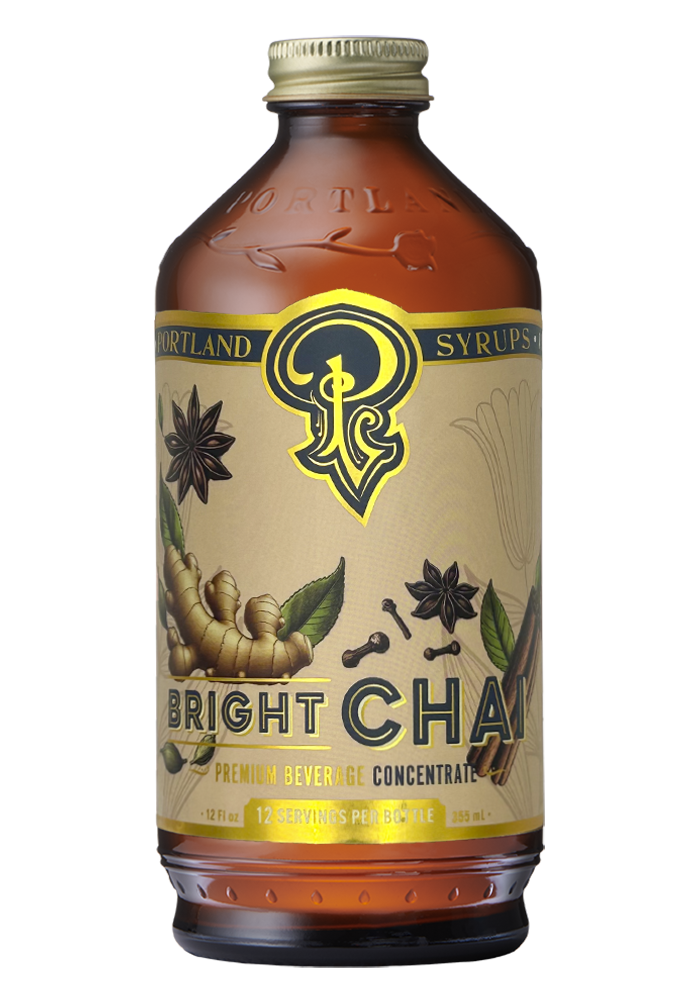 Bright Chai Syrup 12. oz - Cocktail | Mocktail | Coffee Drinks
